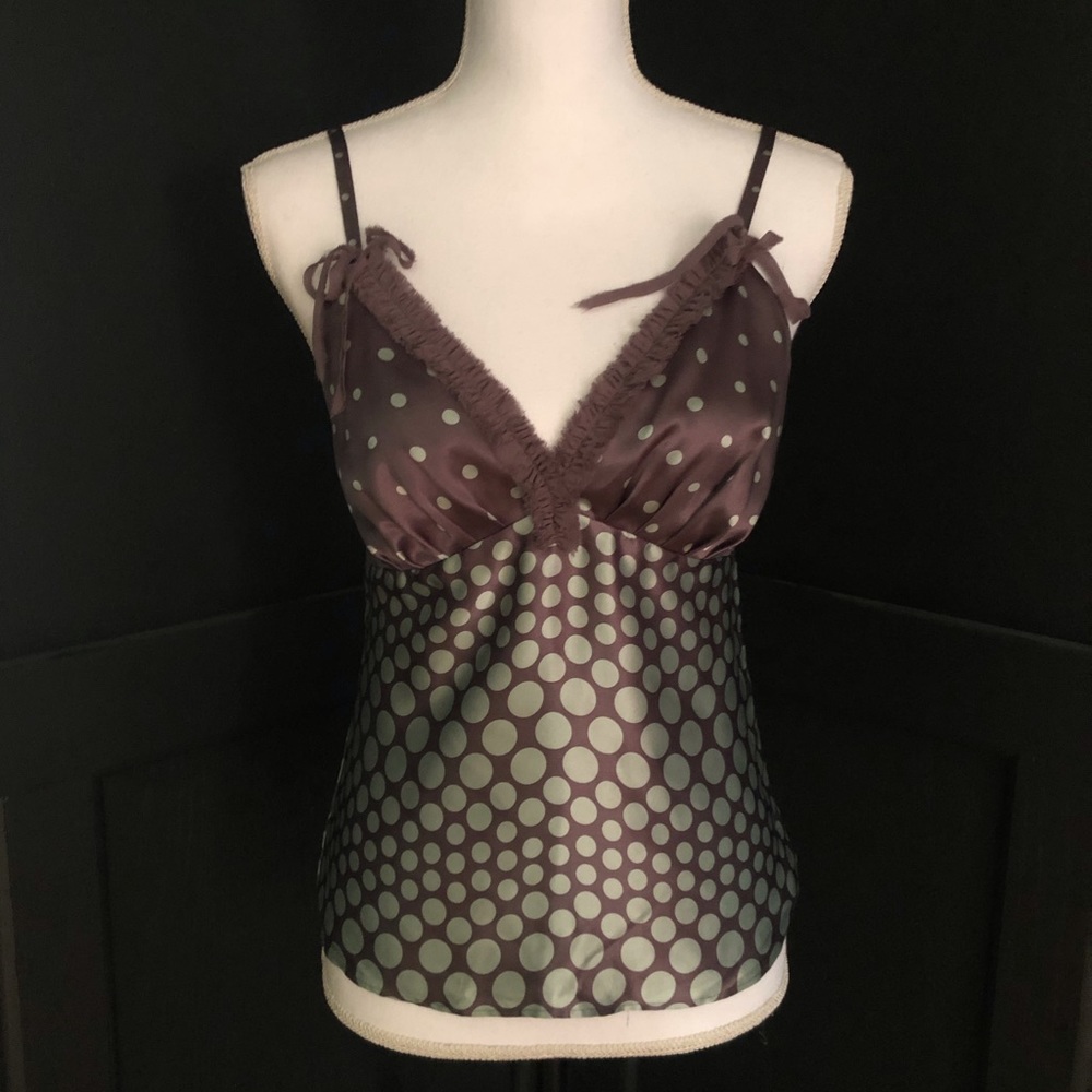 NWT: Ted Baker Silk Polka Dot Camisole